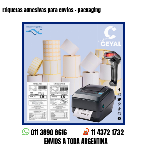 Etiquetas adhesivas para envíos – packaging