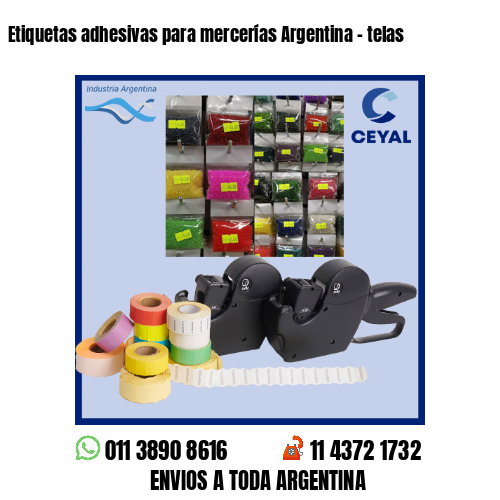 Etiquetas adhesivas para mercerías Argentina – telas