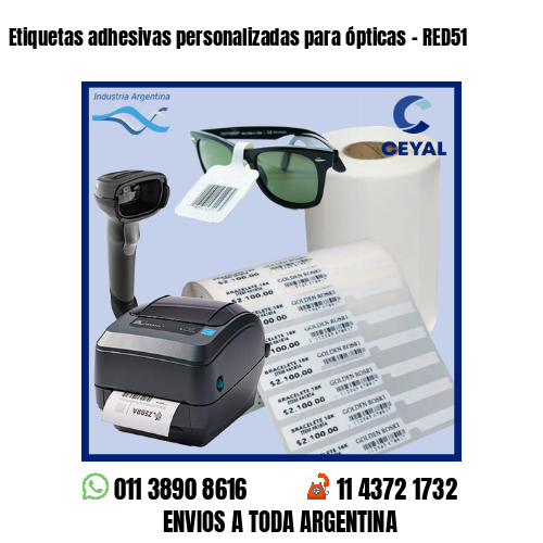 Etiquetas adhesivas personalizadas para ópticas – RED51