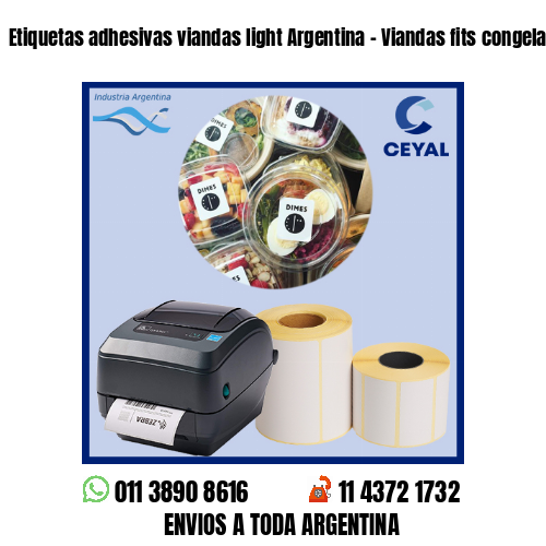 Etiquetas adhesivas viandas light Argentina – Viandas fits congeladas