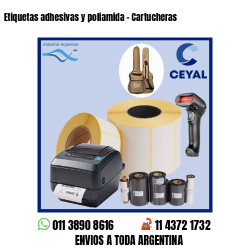 Etiquetas adhesivas y poliamida – Cartucheras