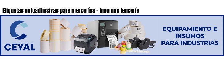 Etiquetas autoadhesivas para mercerías - Insumos lencería