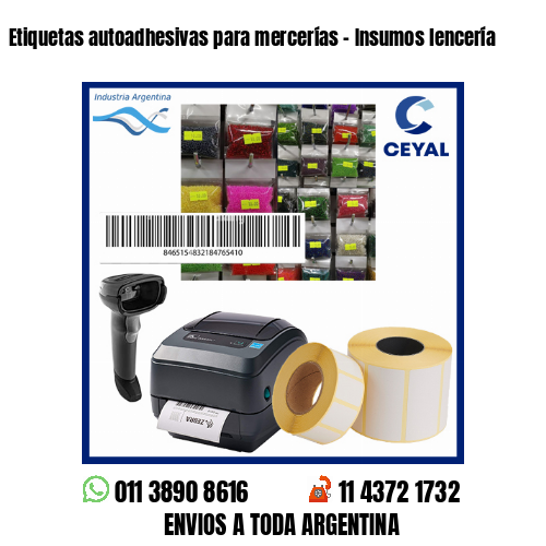 Etiquetas autoadhesivas para mercerías – Insumos lencería