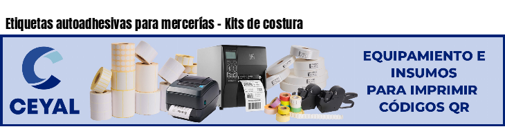 Etiquetas autoadhesivas para mercerías - Kits de costura