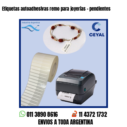 Etiquetas autoadhesivas remo para joyerías – pendientes