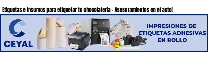 Etiquetas e insumos para etiquetar tu chocolatería - Asesoramientos en el acto!