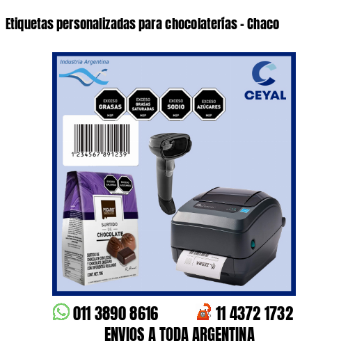 Etiquetas personalizadas para chocolaterías – Chaco