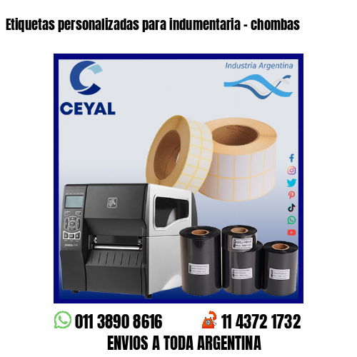 Etiquetas personalizadas para indumentaria – chombas