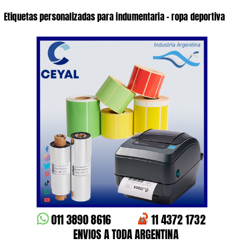 Etiquetas personalizadas para indumentaria – ropa deportiva