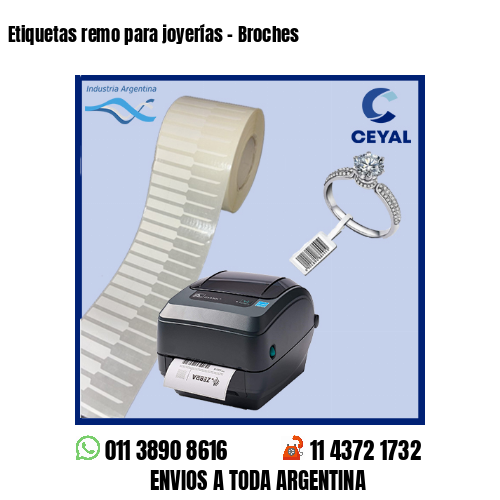 Etiquetas remo para joyerías – Broches