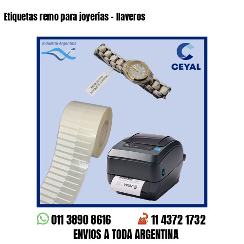 Etiquetas remo para joyerías – llaveros