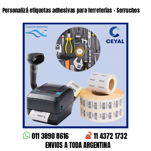Personalizá etiquetas adhesivas para ferreterías – Serruchos