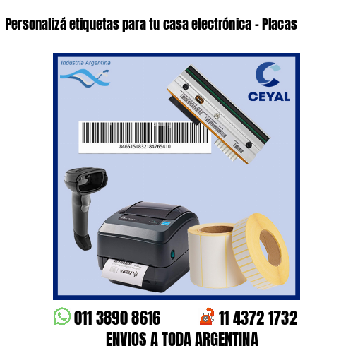 Personalizá etiquetas para tu casa electrónica – Placas