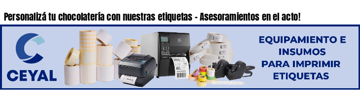 Personalizá tu chocolatería con nuestras etiquetas - Asesoramientos en el acto!