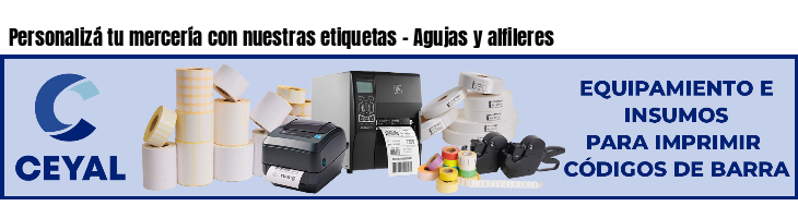 Personalizá tu mercería con nuestras etiquetas - Agujas y alfileres