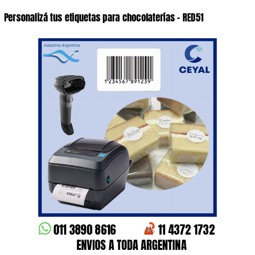 Personalizá tus etiquetas para chocolaterías – RED51