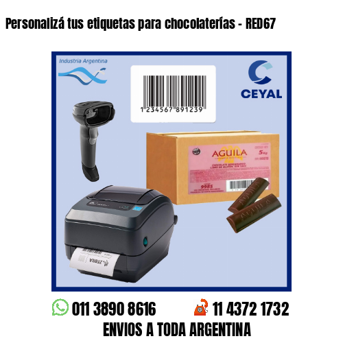 Personalizá tus etiquetas para chocolaterías – RED67