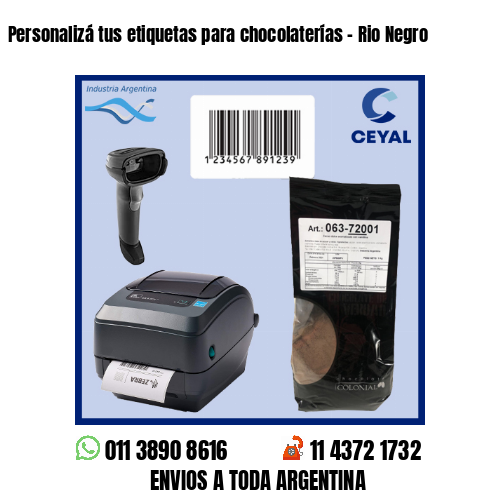 Personalizá tus etiquetas para chocolaterías – Rio Negro