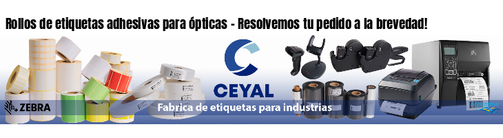 Rollos de etiquetas adhesivas para ópticas - Resolvemos tu pedido a la brevedad!