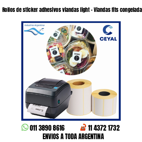 Rollos de sticker adhesivos viandas light – Viandas fits congeladas