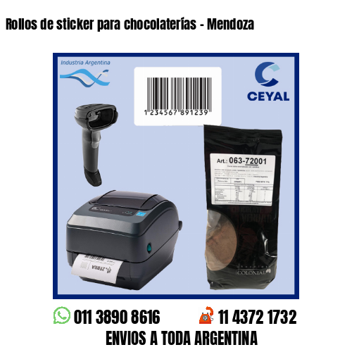 Rollos de sticker para chocolaterías – Mendoza
