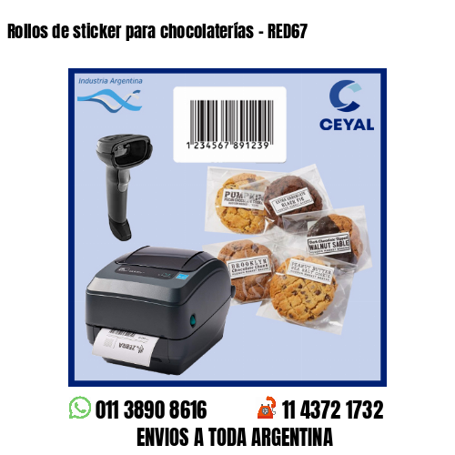 Rollos de sticker para chocolaterías – RED67