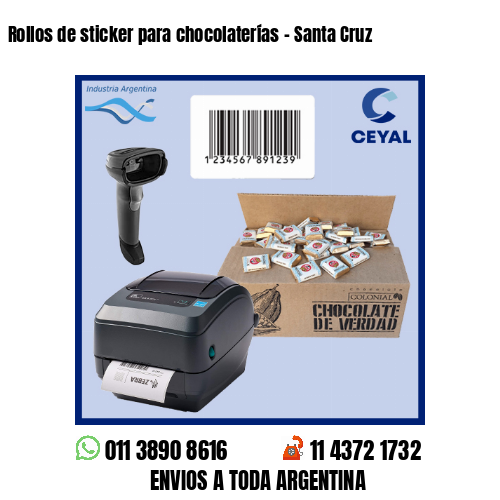 Rollos de sticker para chocolaterías – Santa Cruz