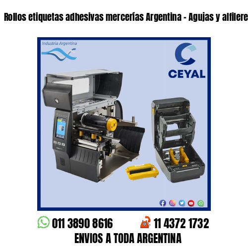 Rollos etiquetas adhesivas mercerías Argentina – Agujas y alfileres