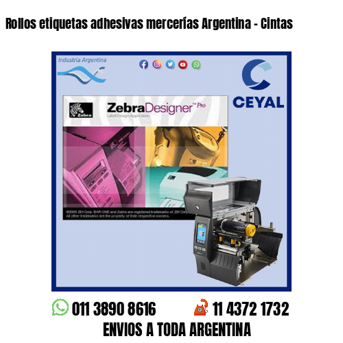 Rollos etiquetas adhesivas mercerías Argentina – Cintas