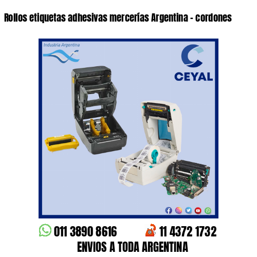 Rollos etiquetas adhesivas mercerías Argentina – cordones