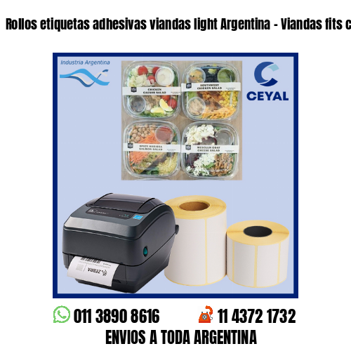 Rollos etiquetas adhesivas viandas light Argentina – Viandas fits congeladas