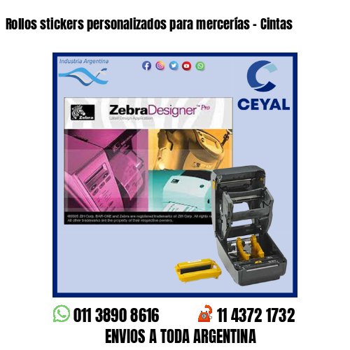 Rollos stickers personalizados para mercerías – Cintas