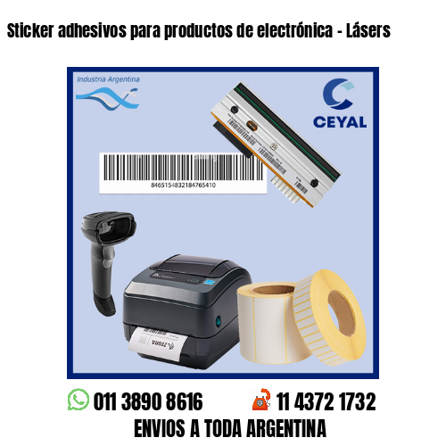 Sticker adhesivos para productos de electrónica – Lásers