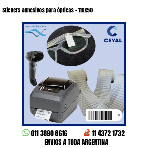 Stickers adhesivos para ópticas – 110X50