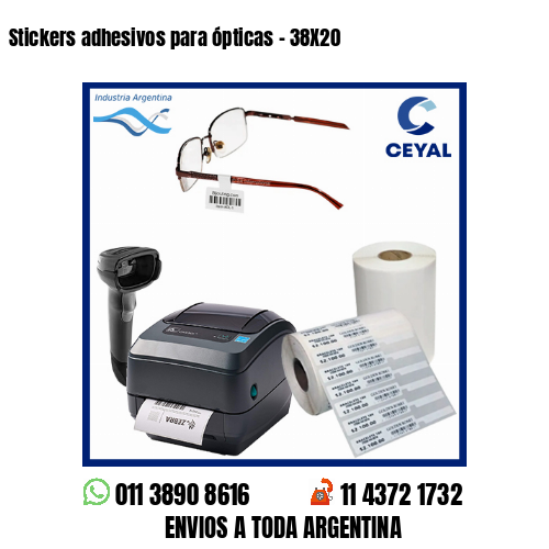 Stickers adhesivos para ópticas – 38X20