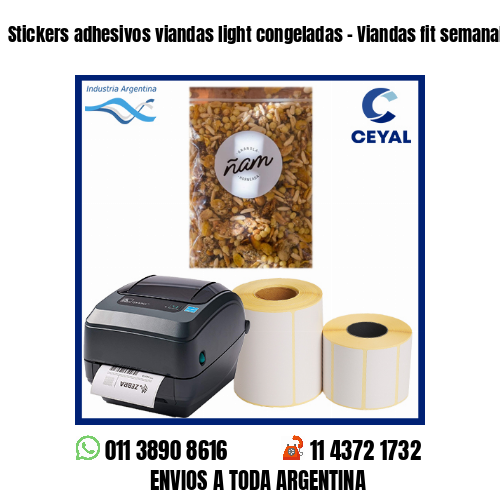 Stickers adhesivos viandas light congeladas – Viandas fit semanales