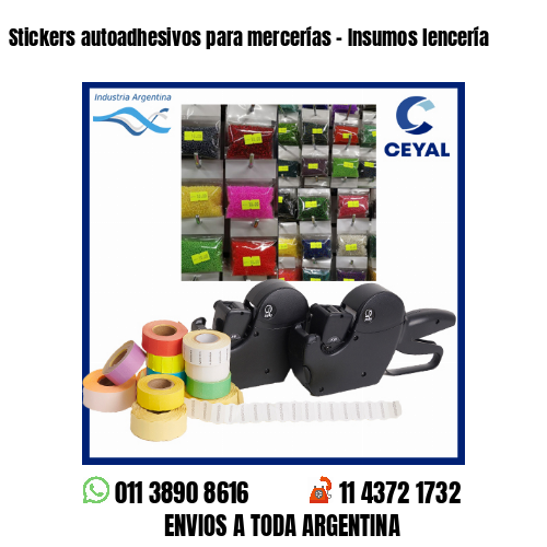 Stickers autoadhesivos para mercerías – Insumos lencería