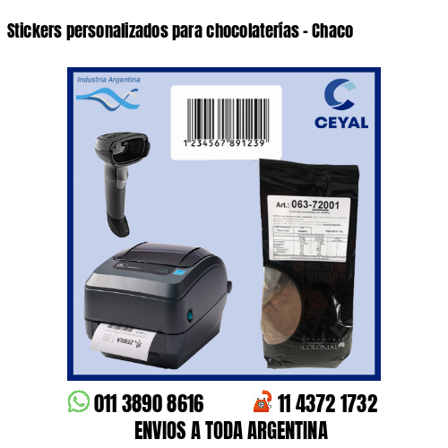 Stickers personalizados para chocolaterías – Chaco
