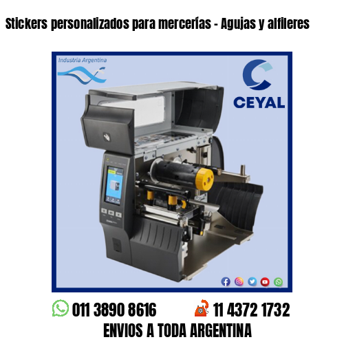 Stickers personalizados para mercerías – Agujas y alfileres