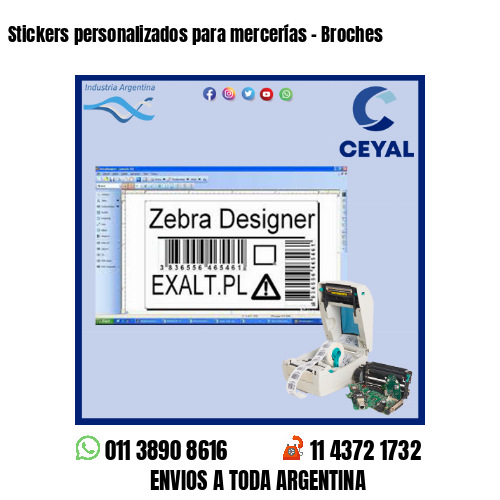 Stickers personalizados para mercerías – Broches