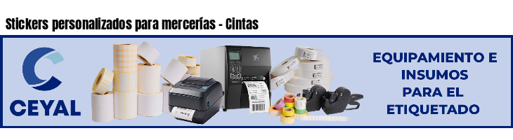 Stickers personalizados para mercerías - Cintas