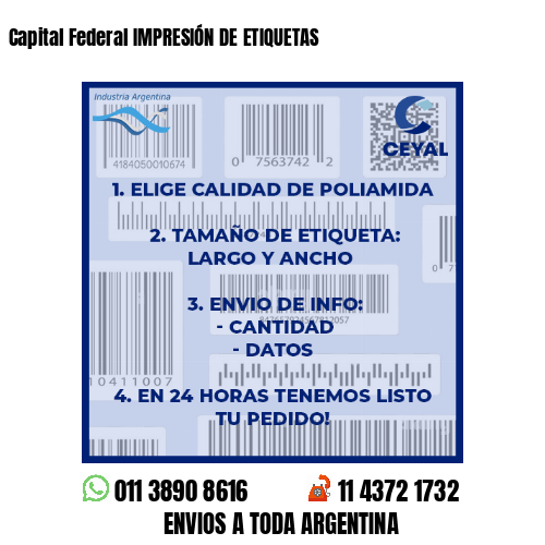 Capital Federal IMPRESIÓN DE ETIQUETAS