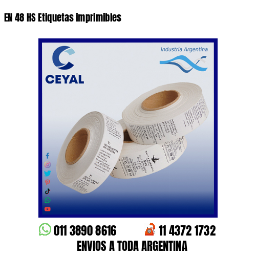 EN 48 HS Etiquetas imprimibles