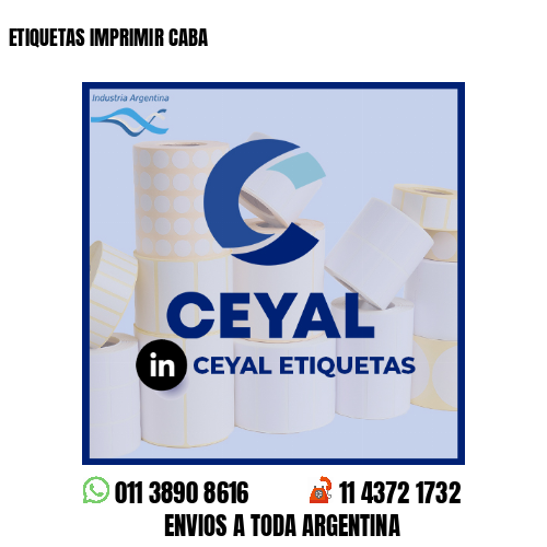 ETIQUETAS IMPRIMIR CABA