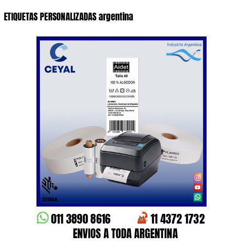 ETIQUETAS PERSONALIZADAS argentina