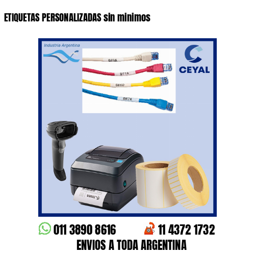 ETIQUETAS PERSONALIZADAS sin minimos