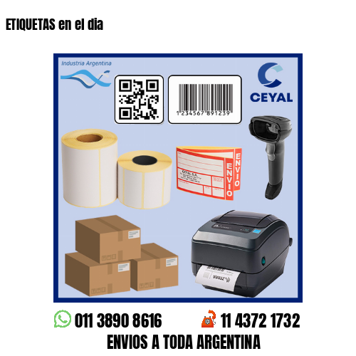 ETIQUETAS en el dia