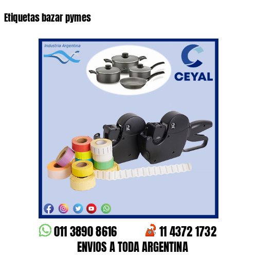 Etiquetas bazar pymes