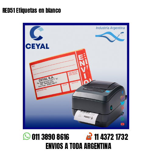 RED51 Etiquetas en blanco