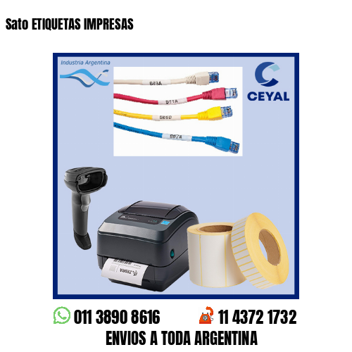 Sato ETIQUETAS IMPRESAS
